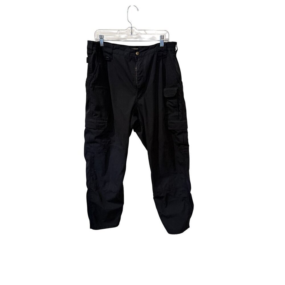 5.11 Tactical Mens Black Cargo Pants 36x30 Durable Utility Design With Pockets